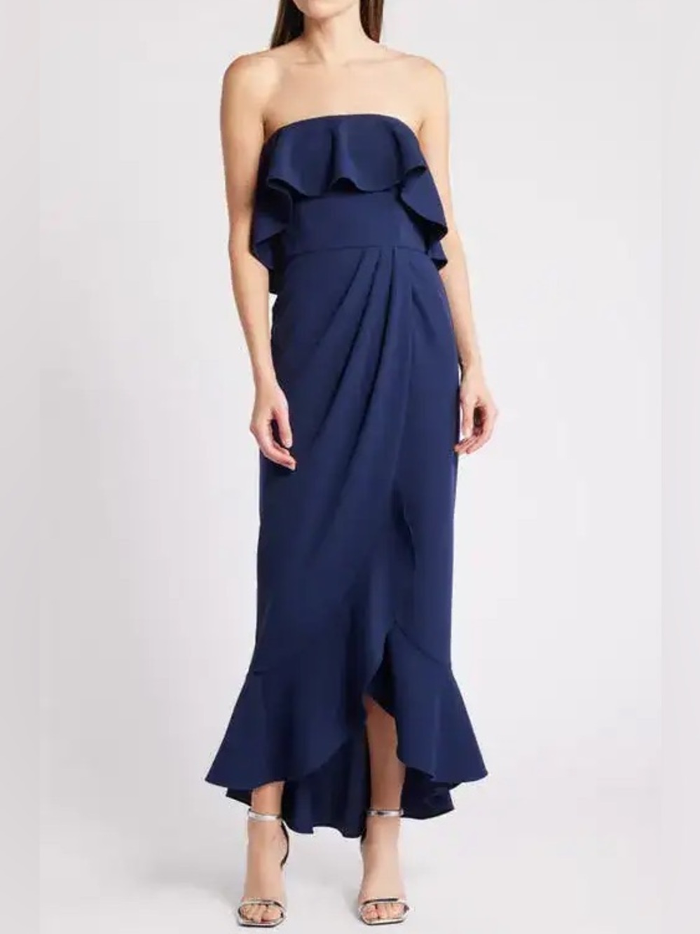 WAYF Noelia Strapless Gown Size L Nwot